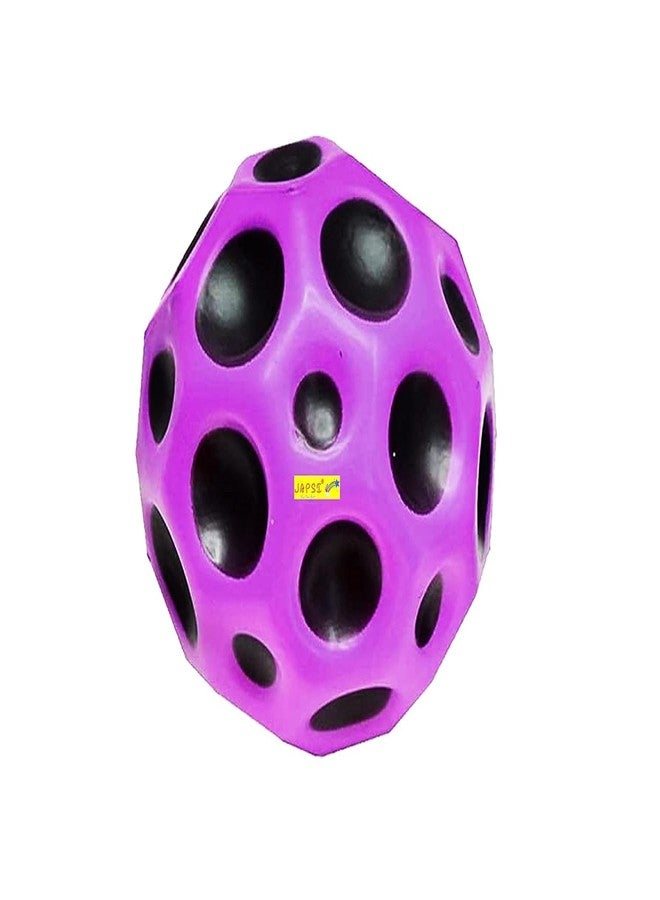 JAPSI Kids Bouncy Ball, Soft Crater Texture, Green and Black, Indoor Outdoor Play - Image 2